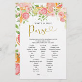 Papier Jeu de bourse de Fête des mariées agrumes de pampl (Devant / Derrière)