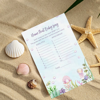 Papier Jeu de Chanson de bébé sous-marine