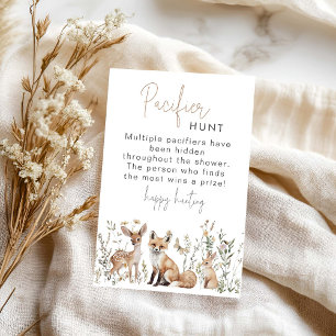 Papier Jeu de chasse au baby shower de bois
