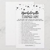 Papier Jeu de chasse au trésor Bachelorette modifiable (Devant / Derrière)