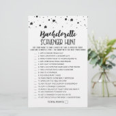 Papier Jeu de chasse au trésor Bachelorette modifiable (Debout devant)