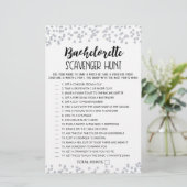 Papier Jeu de chasse au trésor Bachelorette modifiable (Debout devant)
