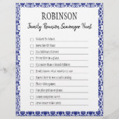 Papier Jeu de chasse au trésor de la Réunion familiale 3 (Devant)