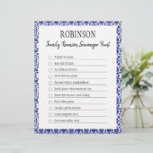 Papier Jeu de chasse au trésor de la Réunion familiale 3 (Debout devant)