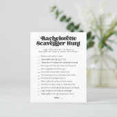 Papier jeu de chasse au trésor pour enterrement de vie de (Debout devant)