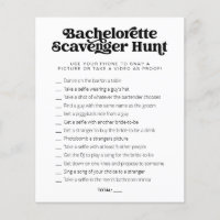 jeu de chasse au trésor pour enterrement de vie de