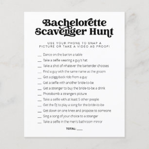 Papier jeu de chasse au trésor pour enterrement de vie de