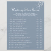 Papier Jeu de chaussures à Mariage bleu Dusty (Devant)