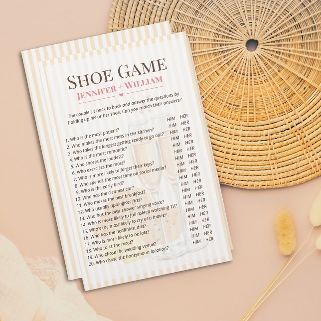 Papier Jeu de chaussures de fiançailles Beurre Ensemble  (Créateur téléchargé)