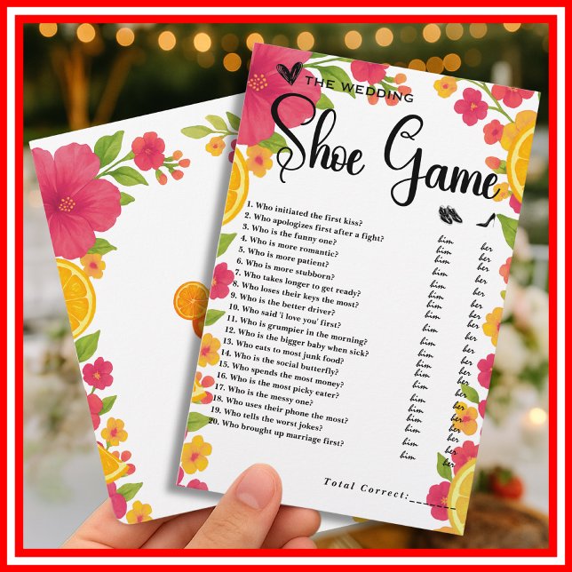 Papier Jeu de chaussures de mariage Love at First Spritz  (Créateur téléchargé)