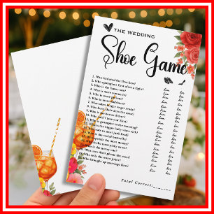 Papier Jeu de chaussures de mariage Love at First Spritz 