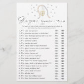 Papier Jeu de chaussures Prosecco jeu de douche nuptiale (Devant)