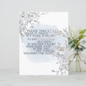 Papier Jeu de collier Jeu de Fête des mariées botanique (Debout devant)