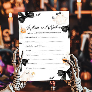 Papier Jeu de conseils et vœux de Halloween Ghost Little