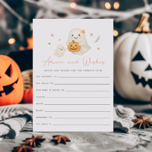 Papier Jeu de conseils et vœux Halloween Pink Little Boo