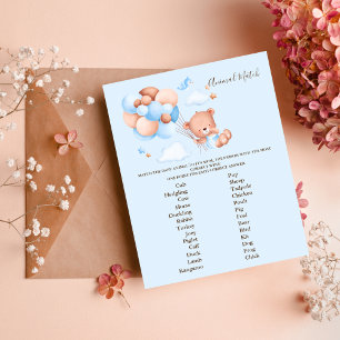 Papier Jeu de correspondance d'animaux pour Baby Shower