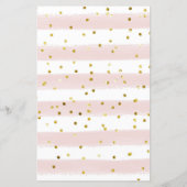 Papier Jeu de course à mot Hiver Pink Floral Snowflakes (Dos)