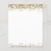 Papier Jeu de course de mots de fête d'anniversaire (Dos)