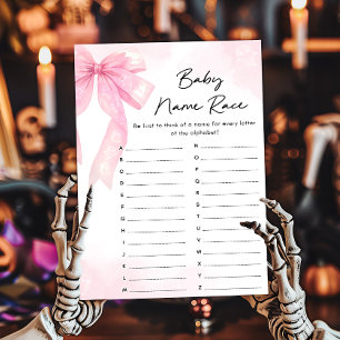 Papier Jeu de course pour le nom de bébé Little Boo avec