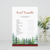 Papier Jeu de désordre de mots de bûcheron (Debout devant)