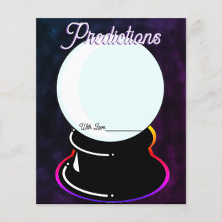Papier Jeu de dessin de prédiction de boule de cristal