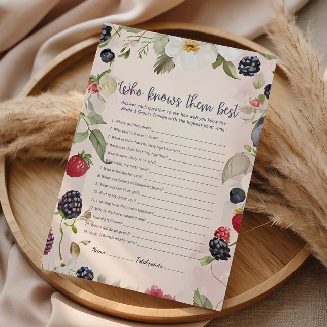 Papier Jeu de devinette Berry Botanical (Créateur téléchargé)