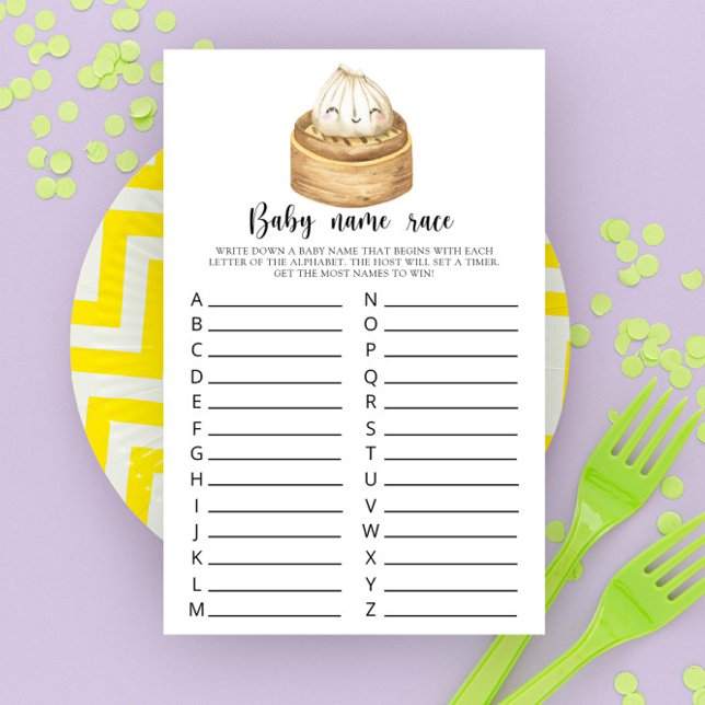 Papier Jeu de devinette de nom de bébé pour une baby show (Créateur téléchargé)