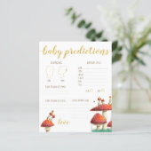 Papier Jeu de devinette de prédictions bébé Champignons & (Debout devant)