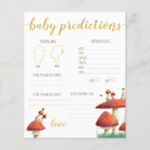 Jeu de devinette de prédictions bébé Champignons &