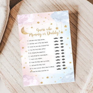 Papier Jeu de devinette de révélation du sexe de Bébé Twi