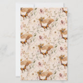 Papier Jeu de devinette de robe de fleurs sauvages beige (Dos)