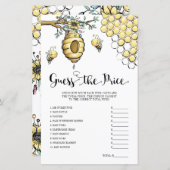 Papier Jeu de devinette du prix de la ruche florale d'abe (Devant / Derrière)