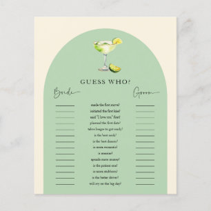 Papier Jeu de devinette pour la fête de mariage de Margs