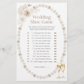 Papier Jeu de douche à chaussures mariage (Devant)