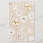 Papier Jeu de douche à chaussures mariage (Dos)