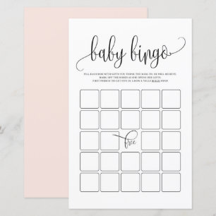 Papier Jeu de douche Bingo Bingo Black Script