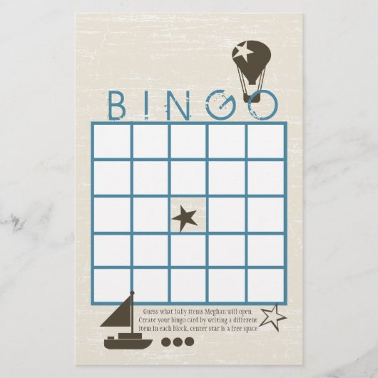 Papier Jeu de douche de Bingo de voiles douces (Devant)