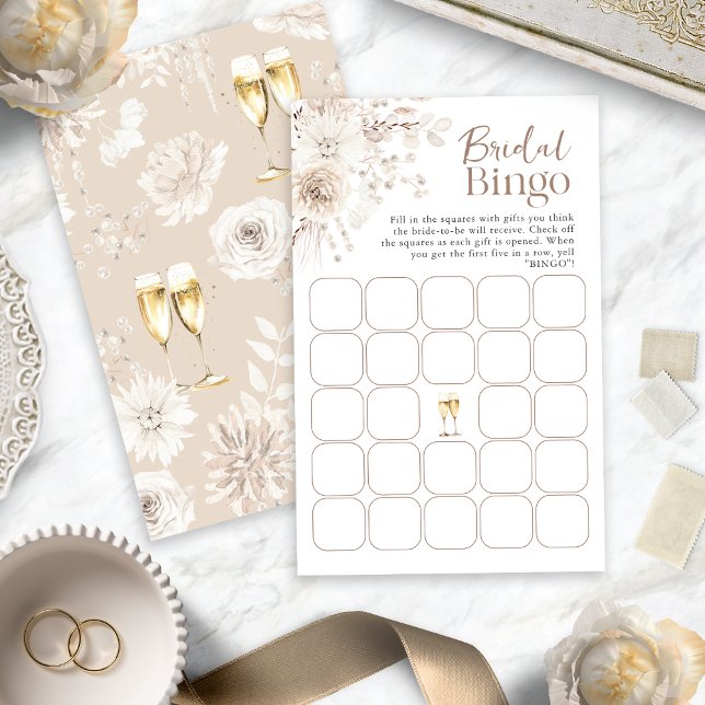Papier Jeu de douche de bingo nuptiale (Bridal Bingo Shower Game
)