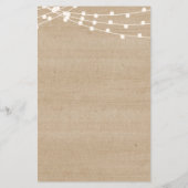 Papier Jeu de douche de mariée rustique que le marié a di (Dos)