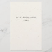 Papier Jeu de douche fleur sauvage aquarelle (Dos)