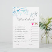 Papier Jeu de douche nautique aux algues (Debout devant)