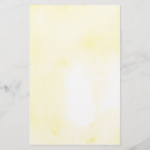 Papier Jeu de douche nuptiale de tournesol aquarelle (Dos)