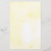 Papier Jeu de douche nuptiale de tournesol aquarelle (Dos)