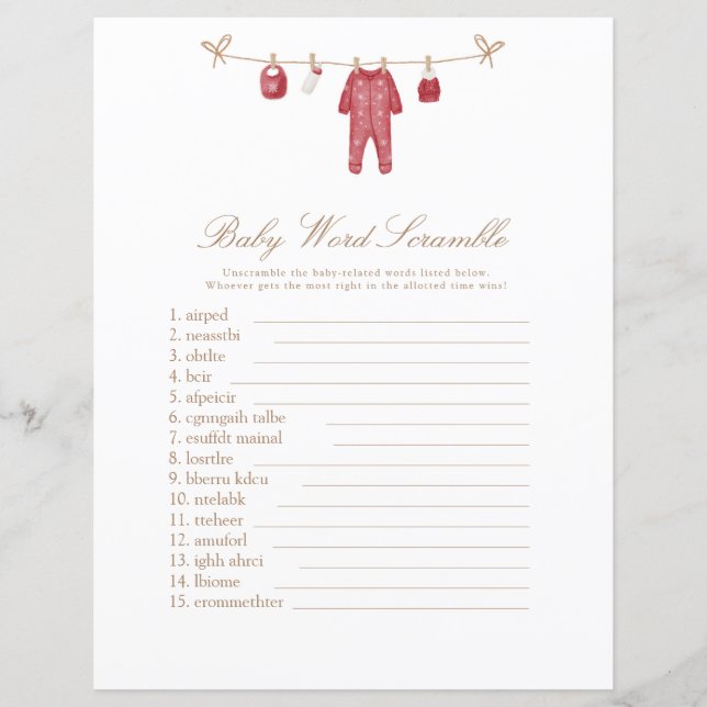 Papier Jeu de douche pour bébé de vacances (Devant)