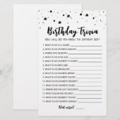 Papier Jeu de fête d'anniversaire modifiable avec anecdot (Devant / Derrière)