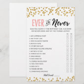 Papier Jeu de fête d'anniversaire modifiable Ever ou Neve (Devant / Derrière)