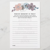 Papier Jeu de fête de mariage : à qui appartient ce souve (Devant)