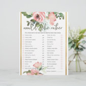 Papier Jeu de fête de mariage Elle préférerait Eggshell B (Debout devant)
