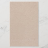 Papier Jeu de Fête de Mariage Rustique (Dos)