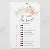 Papier Jeu de Fête des mariées à deux côtés Pastel Blush (Devant / Derrière)